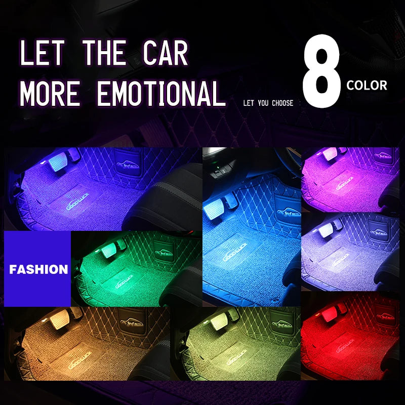 Luces LED RGB para Interior de Vehículo con Control por App y Música