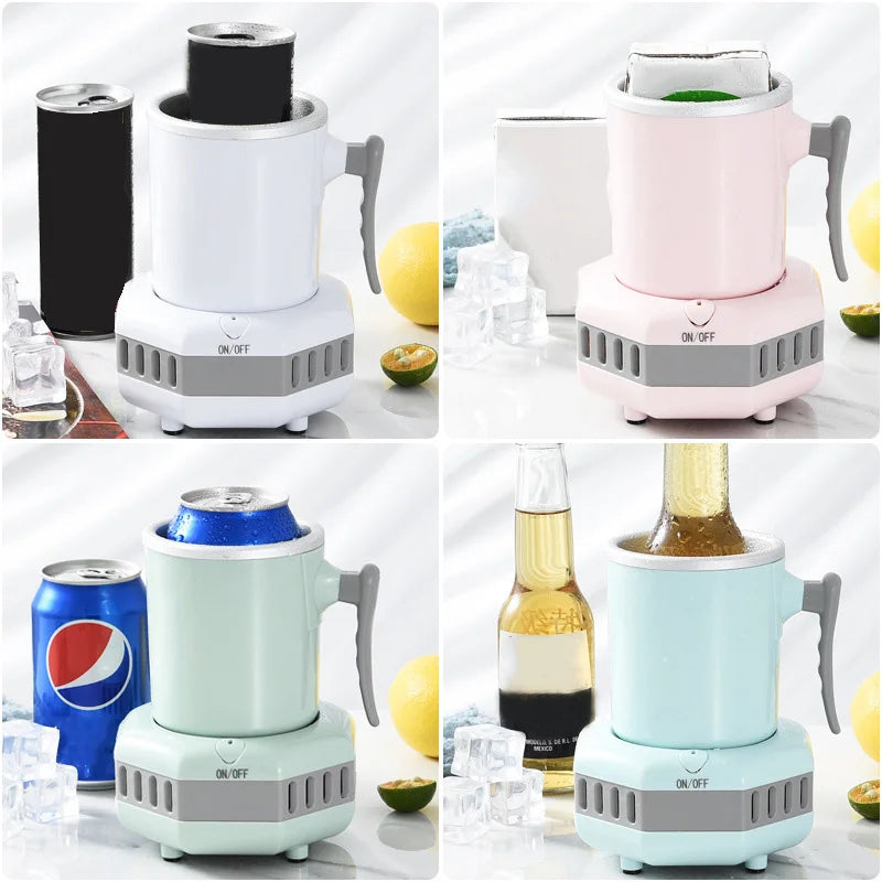 Enfriador de Bebidas Eléctrico de Escritorio Mini Nevera para Latas