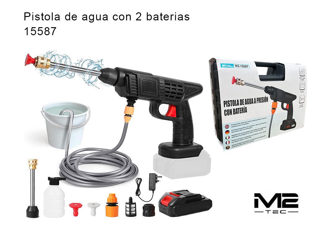 Pistola de agua a presión con batería para lavar el camión