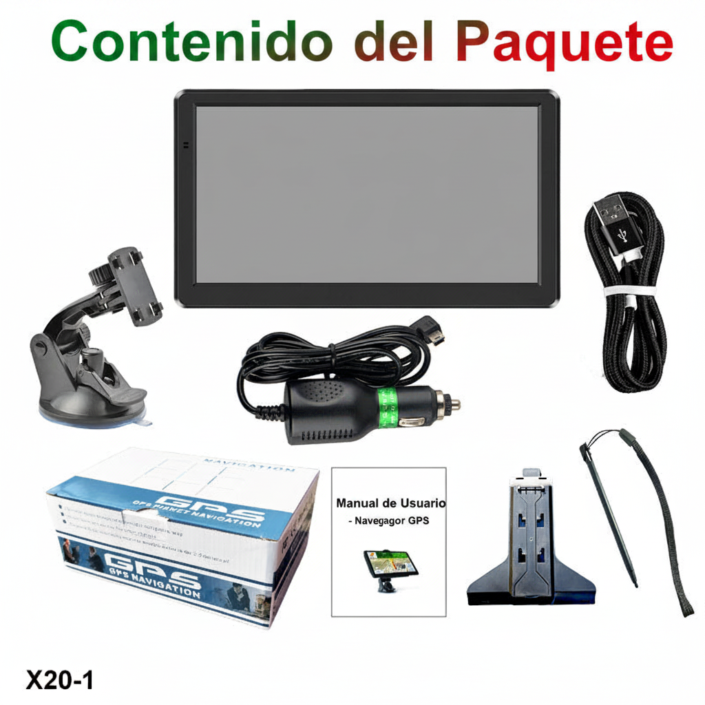 Contenido del paquete - Navegador GPS