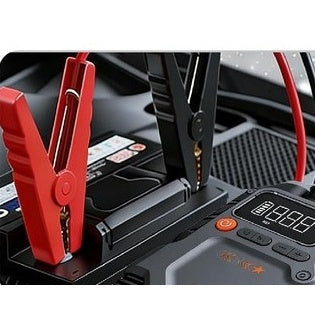 Arrancador de Batería Jump Starter 16000mAh con Compresor de Aire e Inflador para Coche