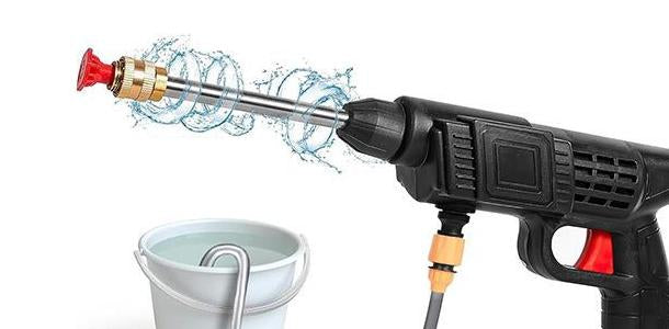 Pistola de agua a presión con batería para lavar el camión